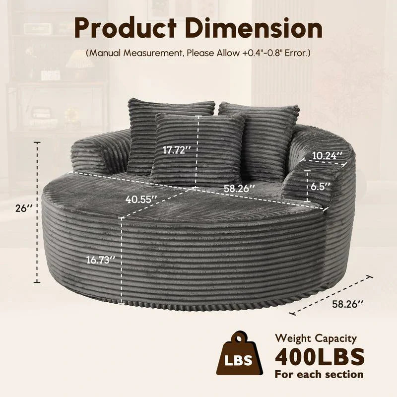 Oversized Leisure Round Chair
